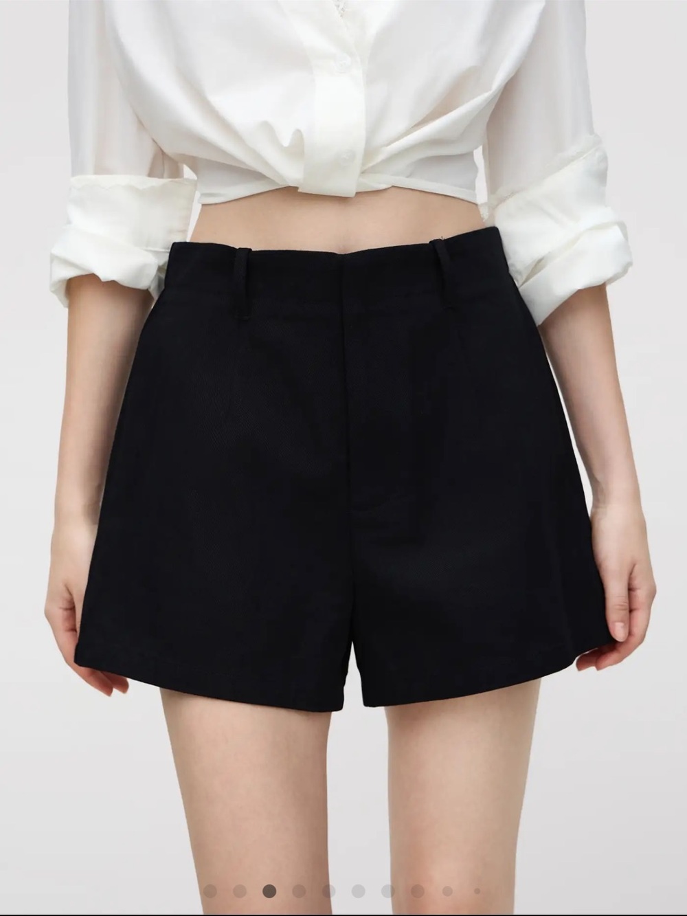 NWT Cider Black Tailored High-Rise Shorts